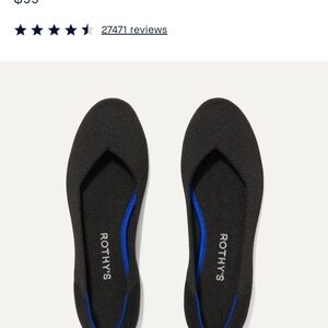 Rothy's Black and Blue Flats